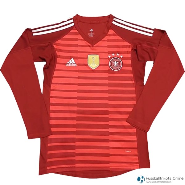 Deutschland Trikot ML Torwart 2018 Rote Fussballtrikots Günstig